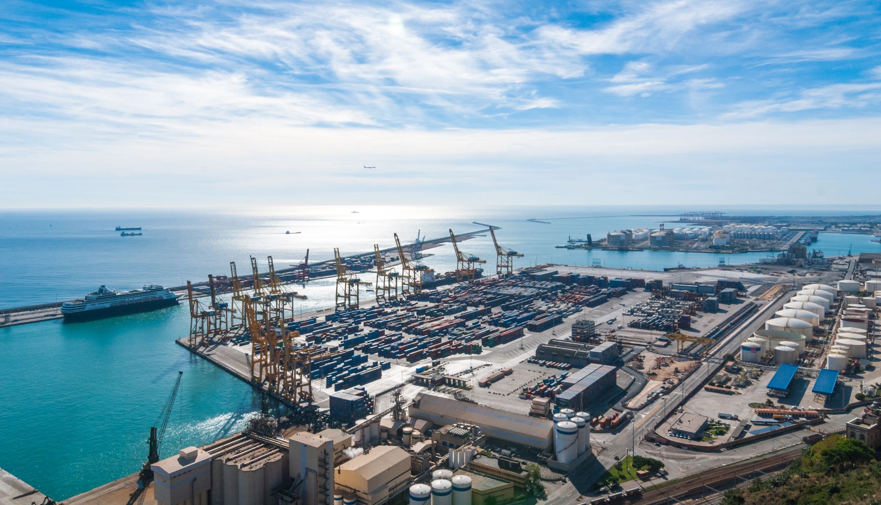 Logistics port area